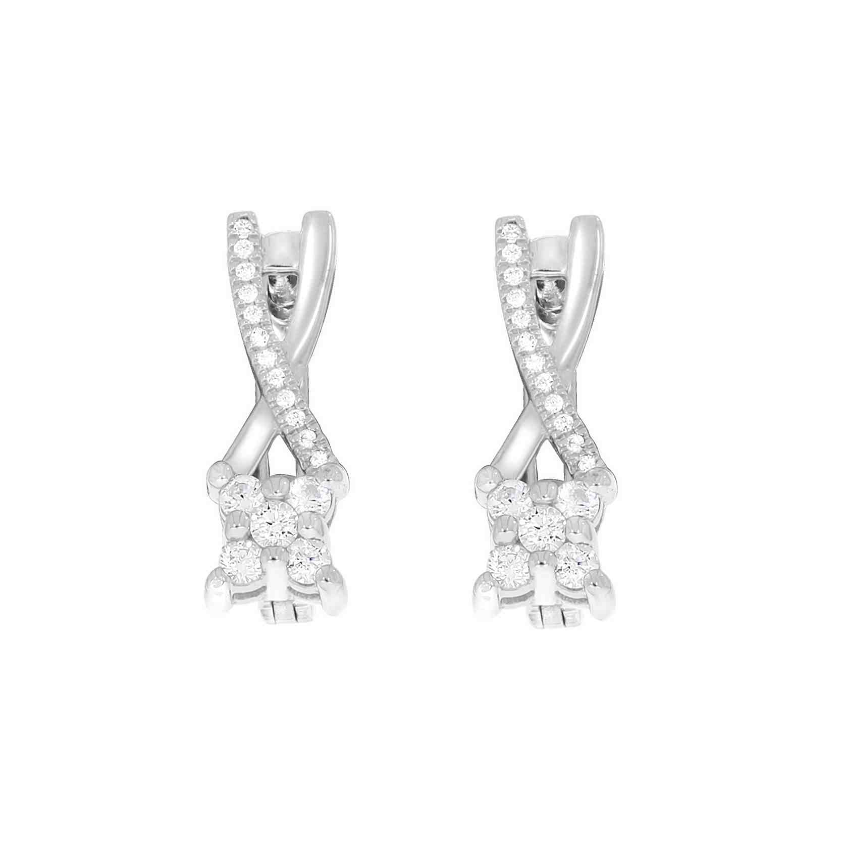 Diamond Huggie Hoop Earrings ER21119A